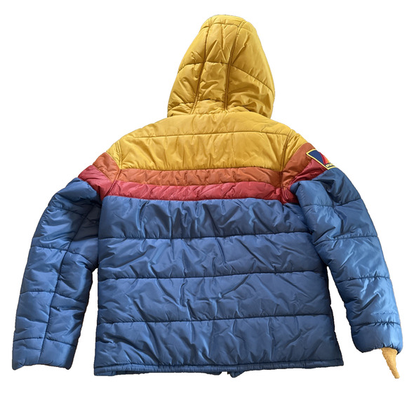 Aviator Nation Unisex Trekker Sherpa Hood Puffy Retro Rare Outerwear Jacket XS - Picture 5 of 10